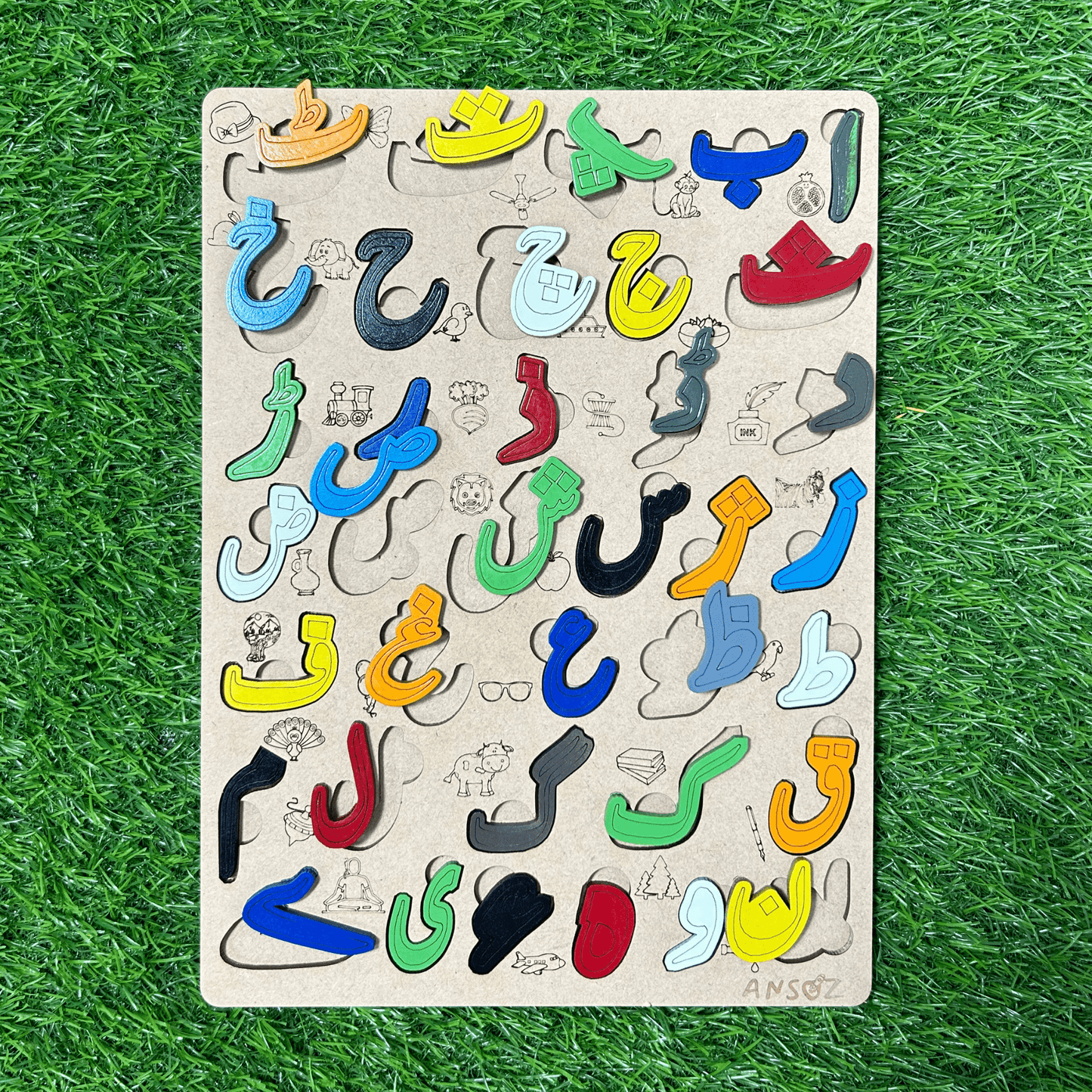 urdu alphabet chart