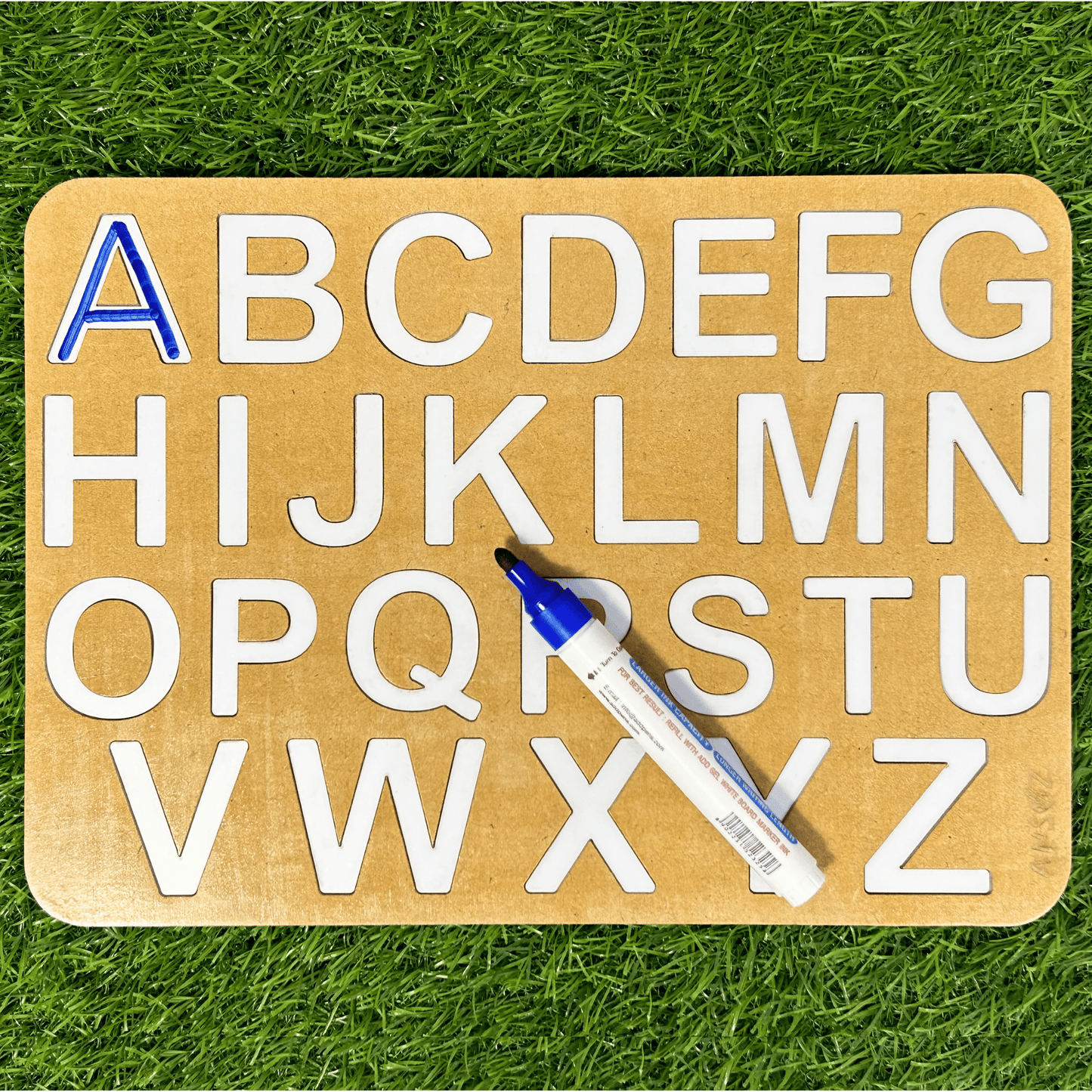 wooden alphabet letters