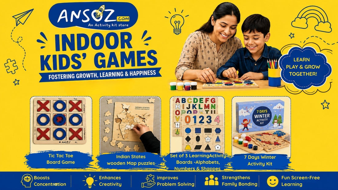 Indoor Kids' Games: The Best Way to Foster Growth, Learning & Happiness