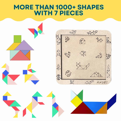 tangram shapes with 7 pieces