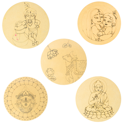 Mandala Art DIY Wooden Kit (Religious Set)