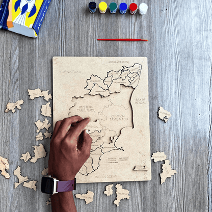 Indian States Wooden Map Puzzles for Kids – Learn Indian States | Capitals & Districts | Kids 6+