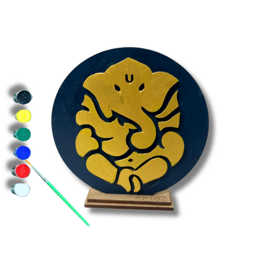 3D Ganesha DIY Art & Craft Kit: Create, Paint & Cherish Divine Art!"