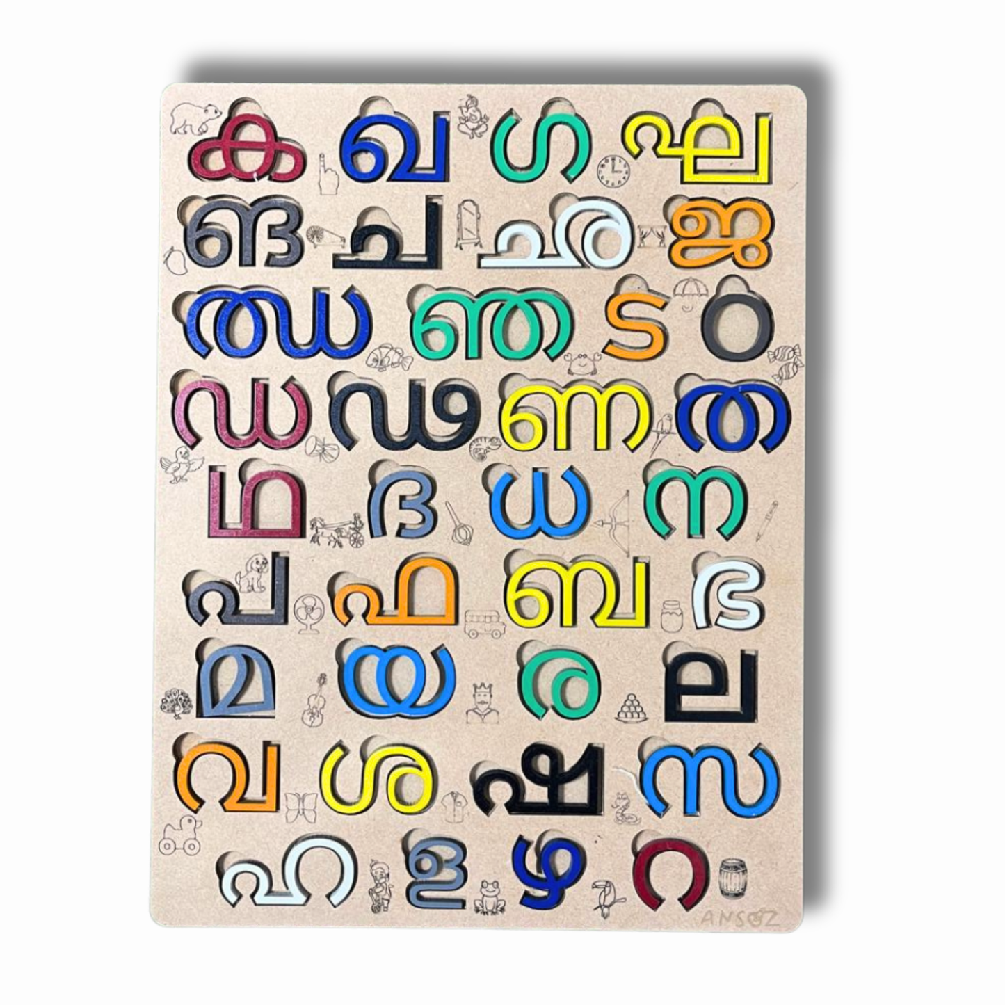 Introductory Malayalam Alphabet Interactive Kit for Toddler