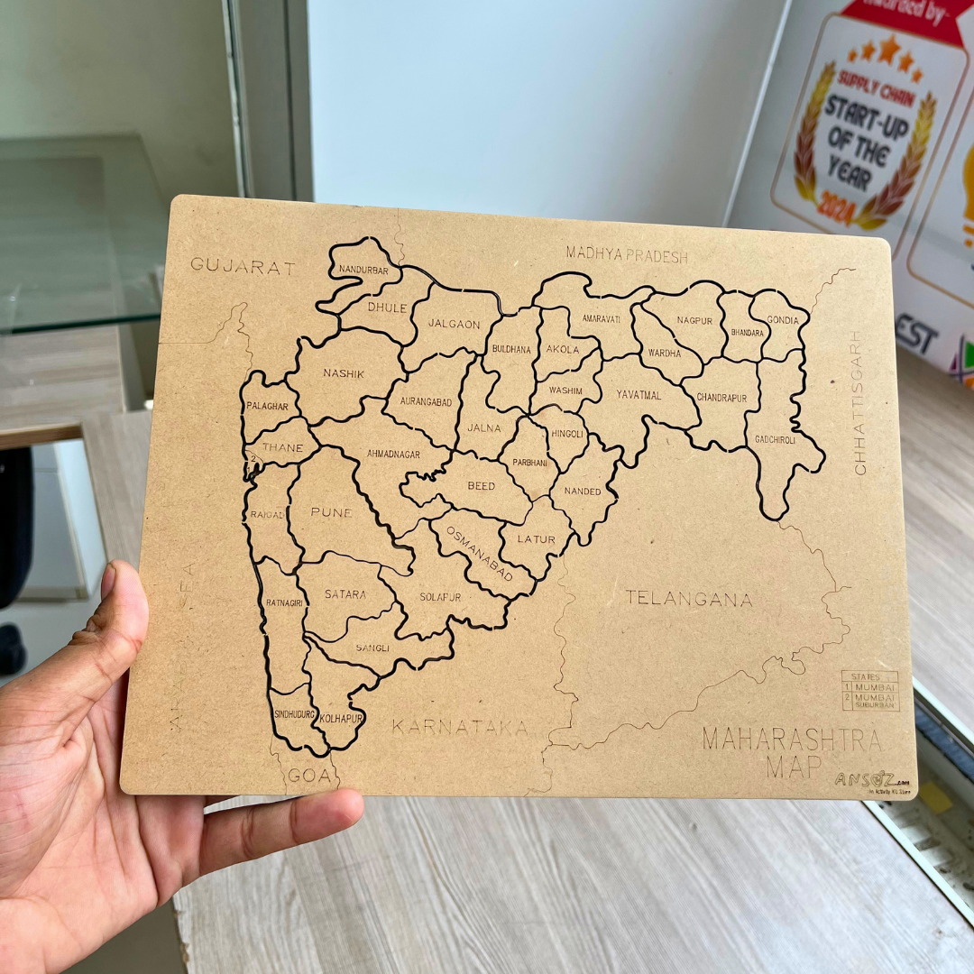 Indian States Wooden Map Puzzles for Kids – Learn Indian States | Capitals & Districts | Kids 6+