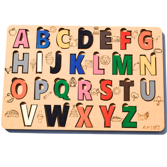Wooden Alphabet Puzzle Board