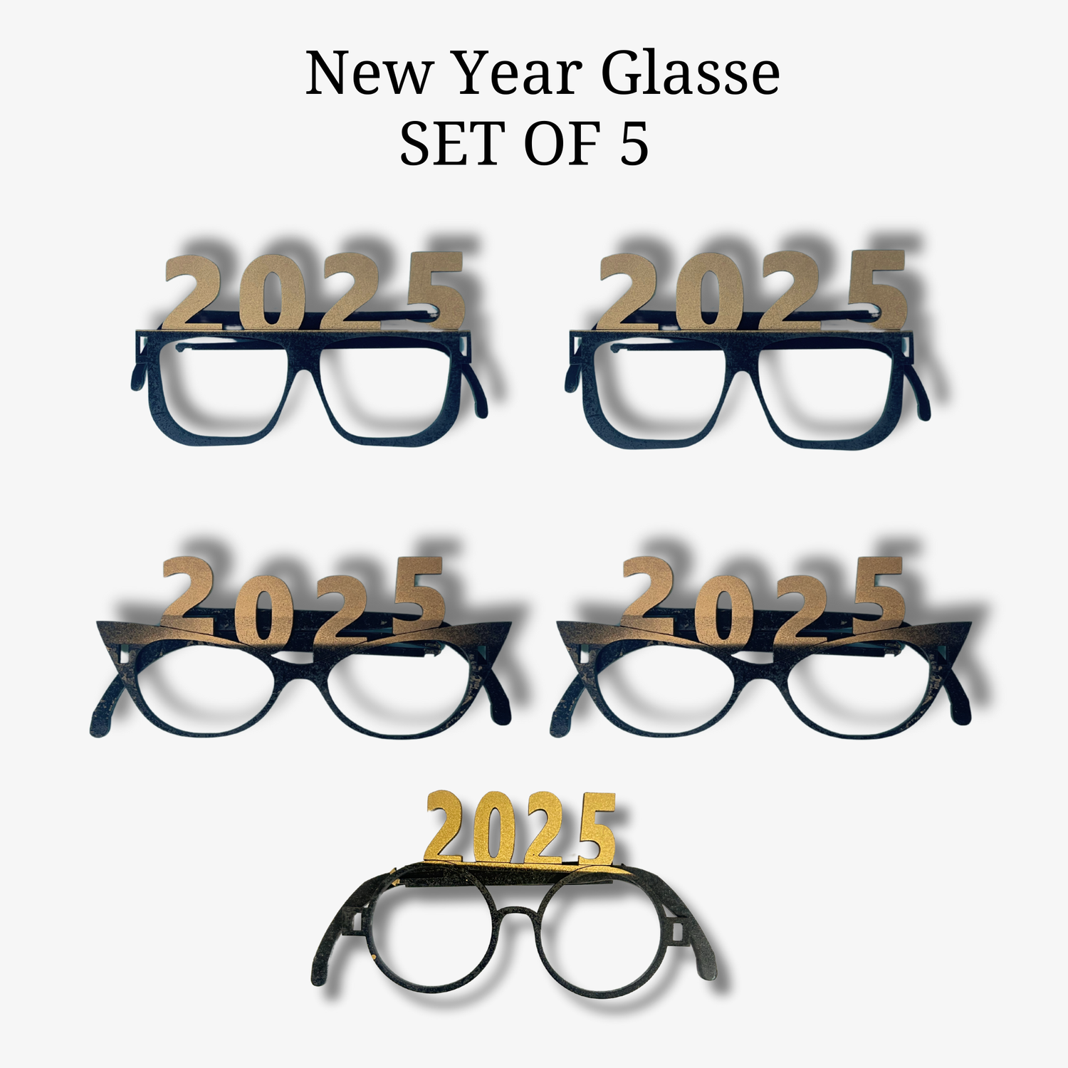 Wooden New Year Party Glasses - Ansoz