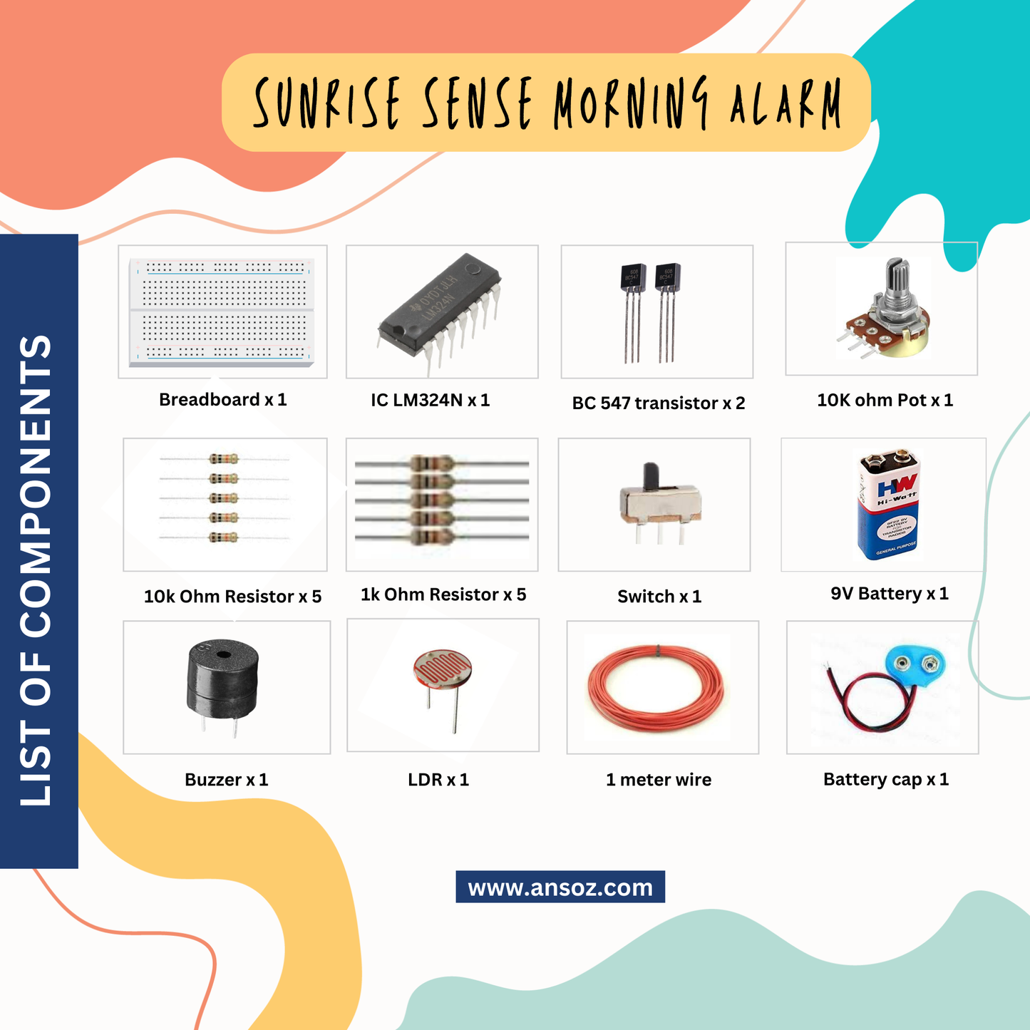 Sunrise Sense Morning Alarm DIY Electronic Kit