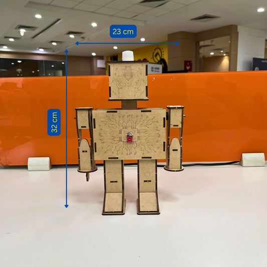 Learning electronics toy robot - 32 cm height, 23 cm width