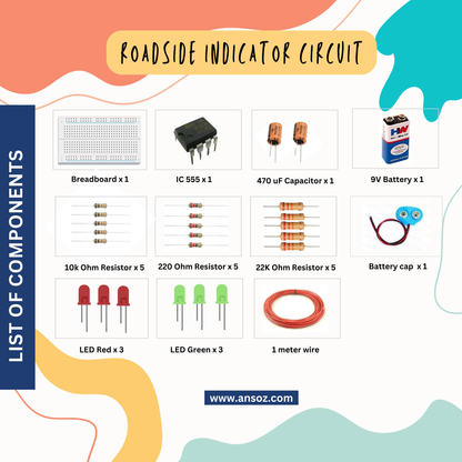 Roadside Indicator Circuit DIY Kit – Perfect for Students & Hobbyists!