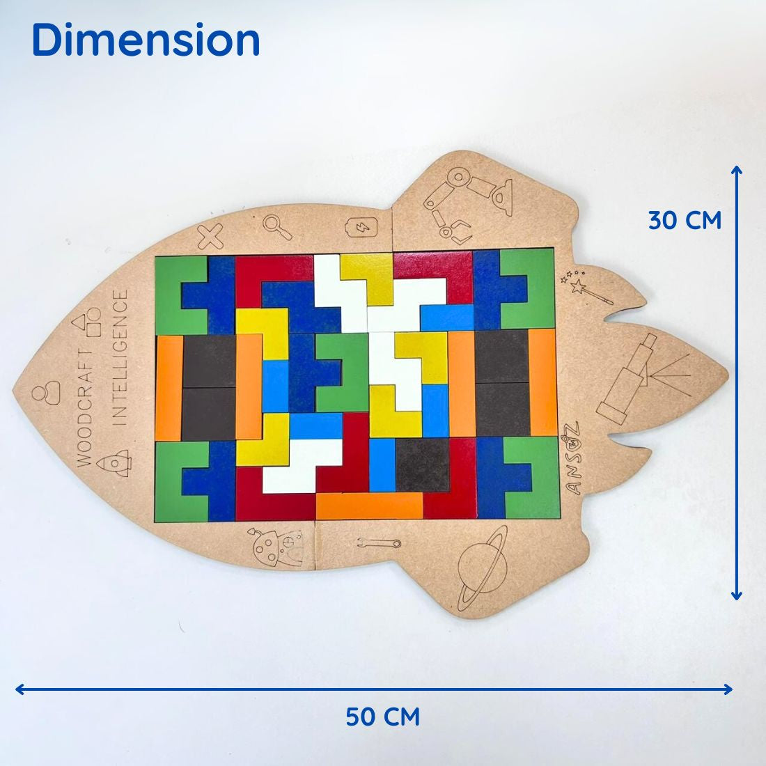 Shapegrid puzzle kit | Ansoz