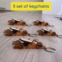  Set of five DIY Formula Racing Car keychains and mobile stands, ideal for return gifts, birthday gifts, classroom activities, and kids' craft projects.