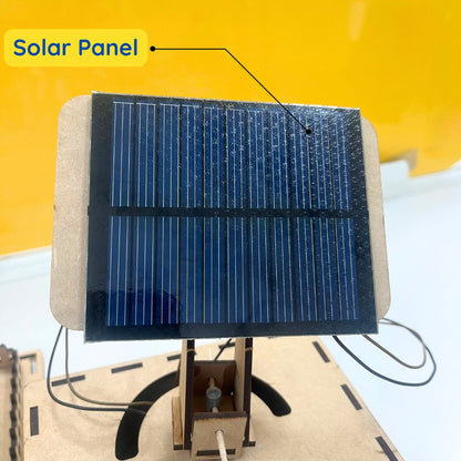 DIY Solar Phone Charging House Kit with Sun Tracker, Educational Science Project for Students