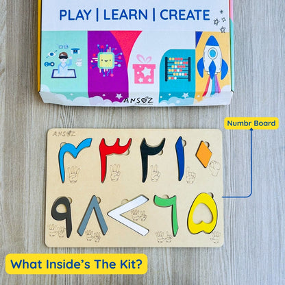 urdu number learning board kit interactive learning educational toys for kids