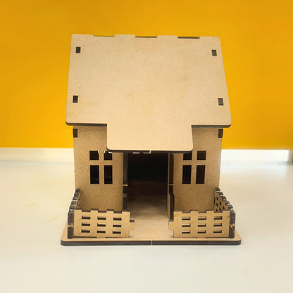 DIY Mini Wooden House Model Craft Kit|Ansoz