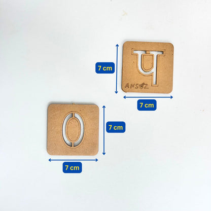 English Alphabet & Hindi Consonant Stencil Set – Trace & Learn | Ansoz