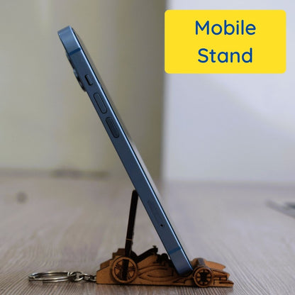  Formula Racing Car themed DIY mobile stand made from wood, assembled through a DIY craft kit that encourages creativity and problem-solving skills.