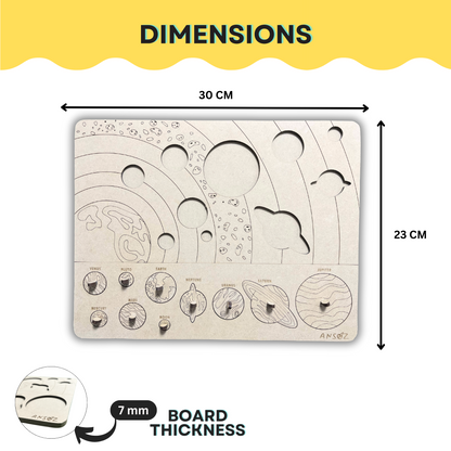 Wooden Solar System Puzzle