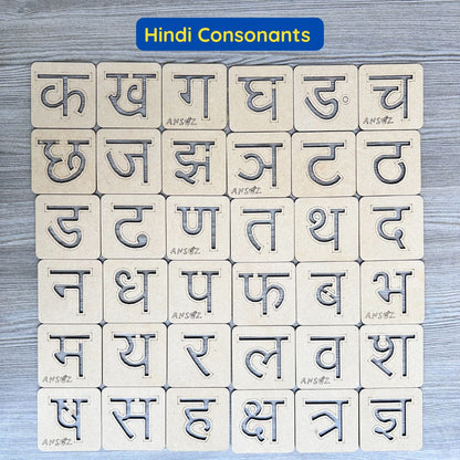 hindi consonants letters