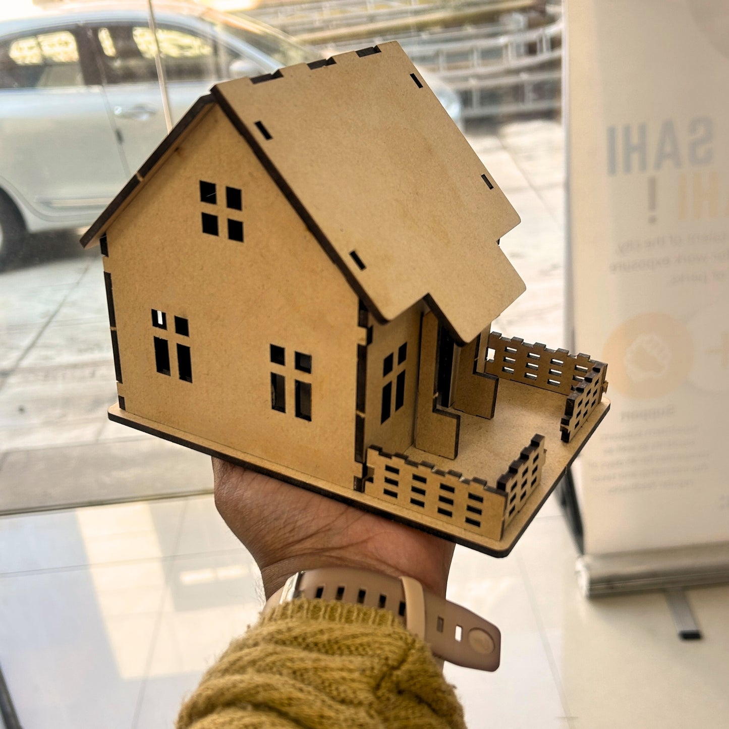 DIY Mini Wooden House Model Craft Kit|Ansoz