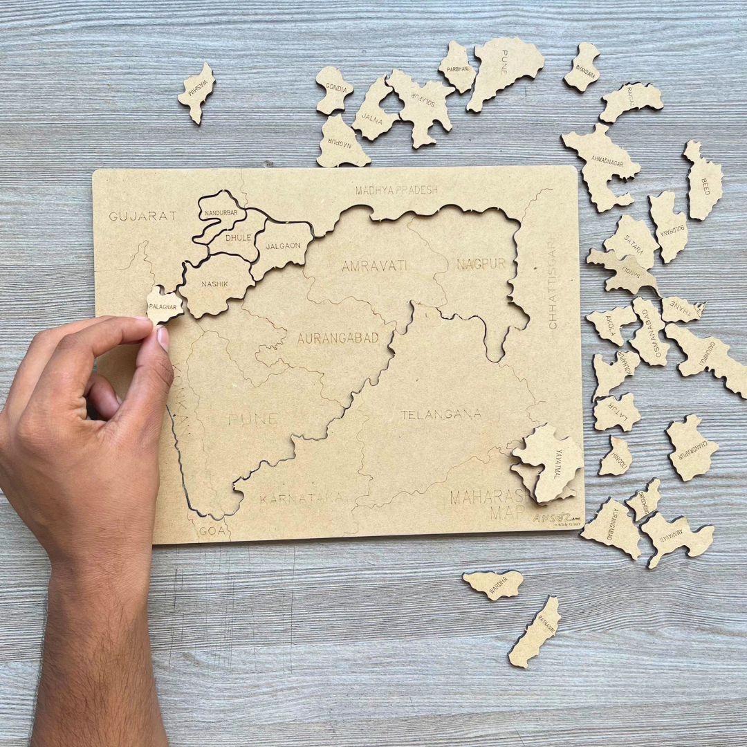 Indian States Wooden Map Puzzles for Kids – Learn Indian States | Capitals & Districts | Kids 6+
