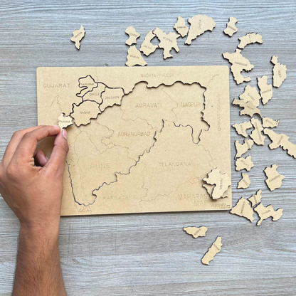 Indian States Wooden Map Puzzles for Kids – Learn Indian States | Capitals & Districts | Kids 6+