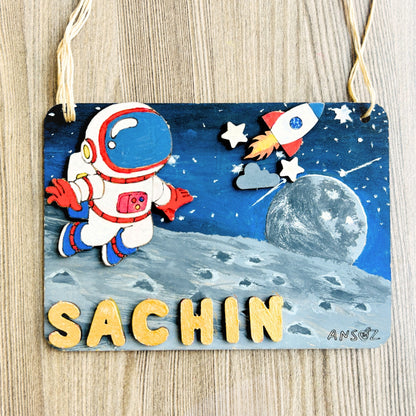 painted wooden name plates
