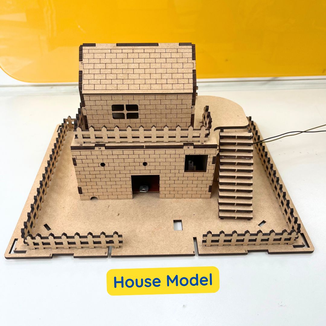 DIY Solar Phone Charging House Kit with Sun Tracker, Educational Science Project for Students