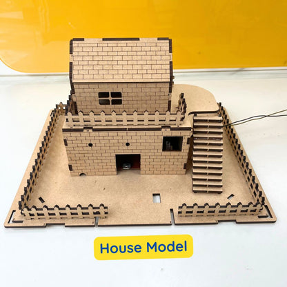 DIY Solar Phone Charging House Kit with Sun Tracker, Educational Science Project for Students