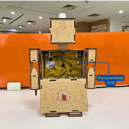 DIY electronic project kit for kids, open circuit wiring