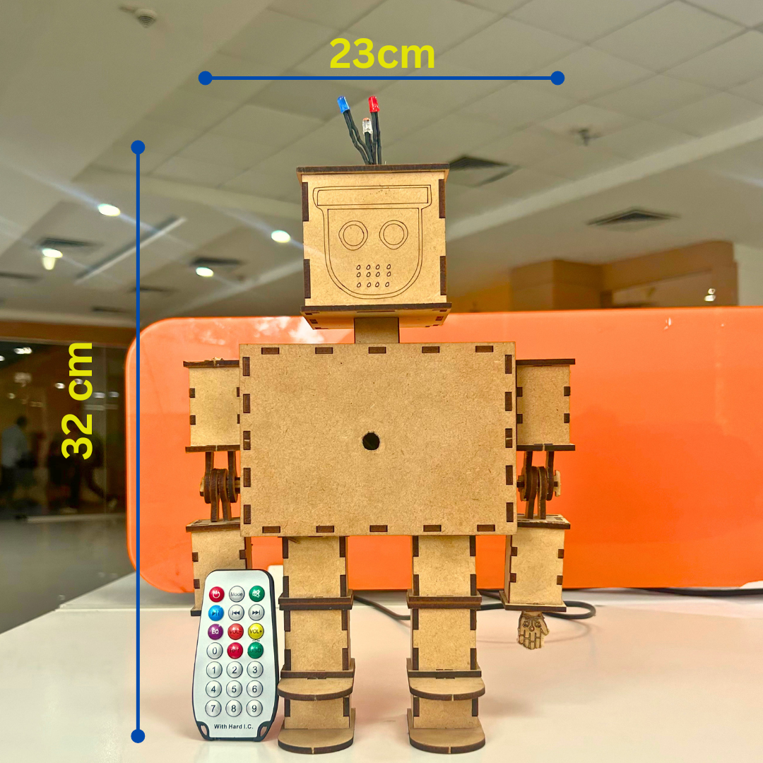  DIY wooden remote control robot kit 32x23cm electronic stem kits
