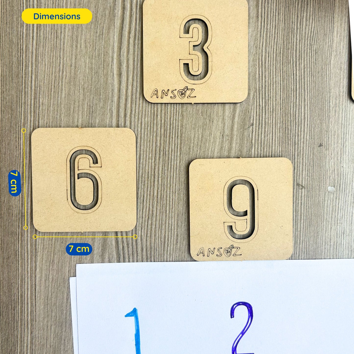 number stencil dimensions