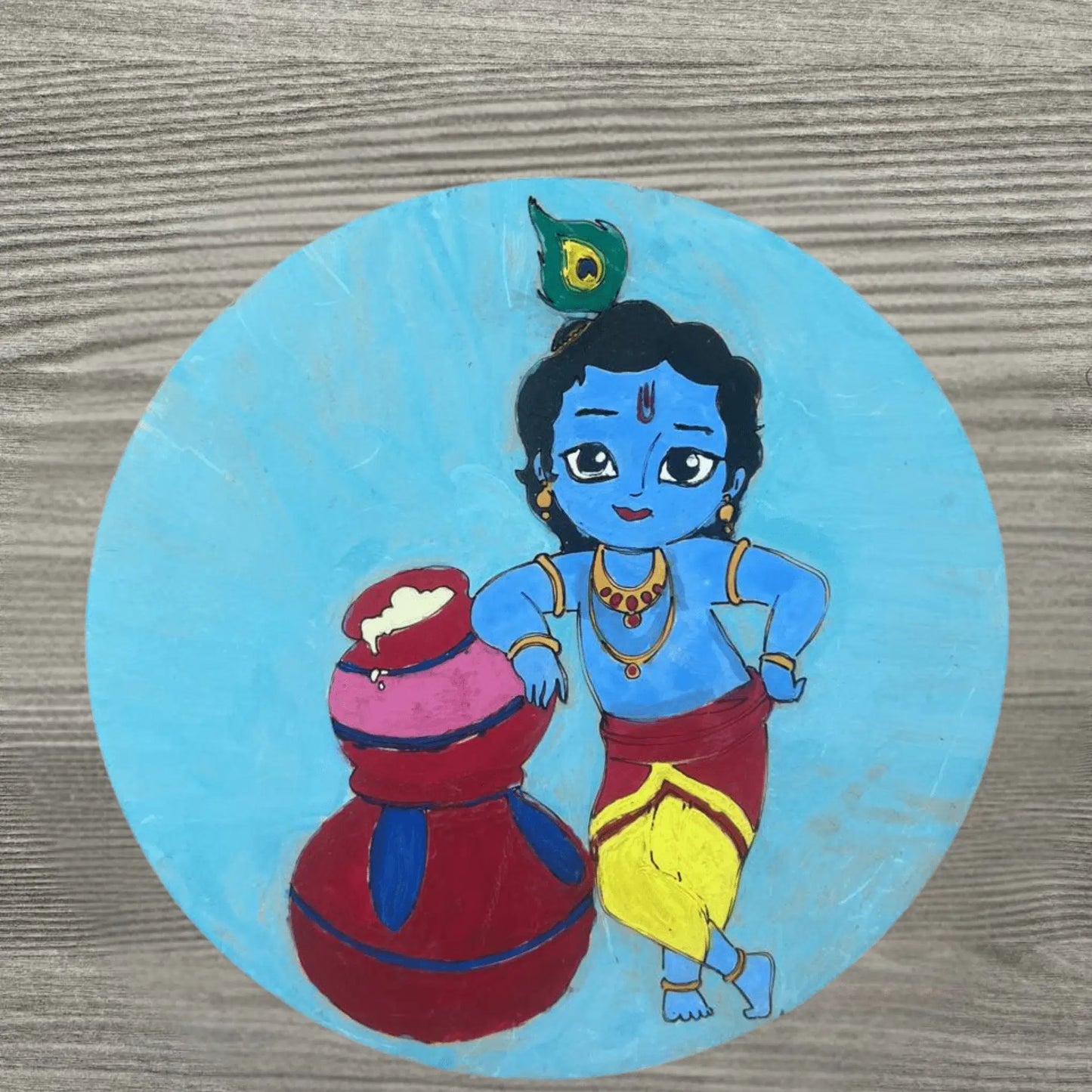 krishna art drawing