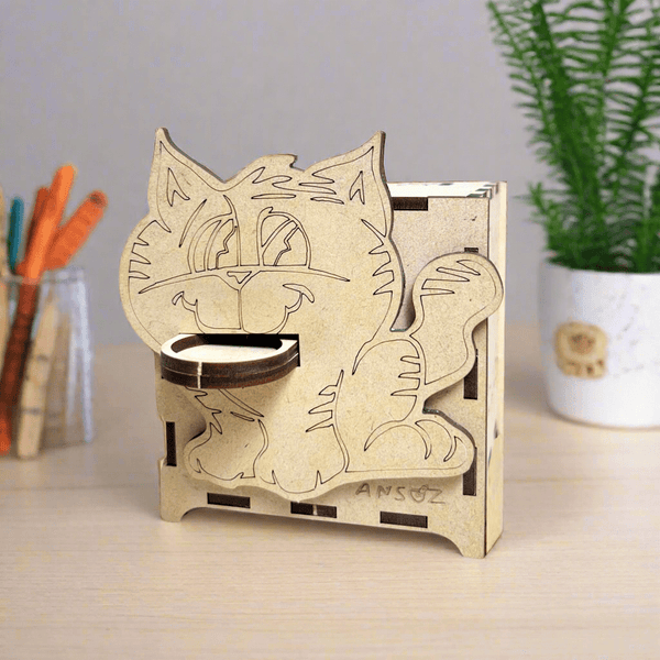 DIY Wooden Piggy Bank Robot Kit coin eating piggy bank toy for kids saving money
