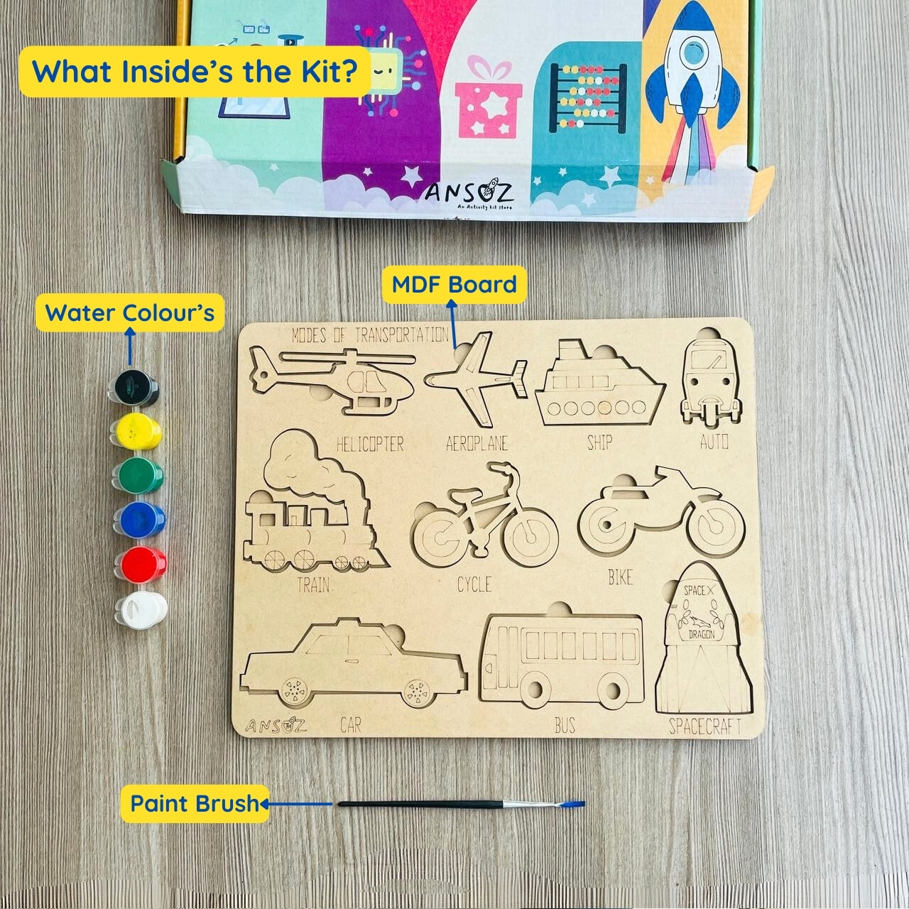 modes of transport for kids and educational kit