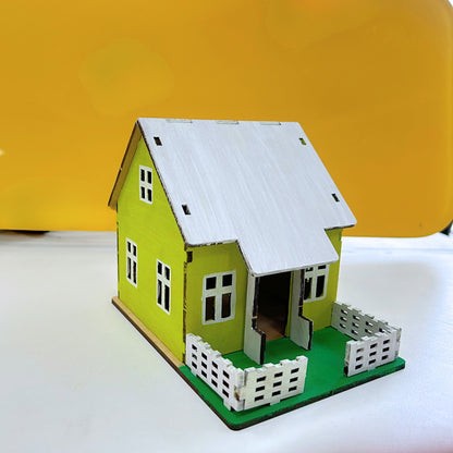 DIY Mini Wooden House Model Craft Kit|Ansoz