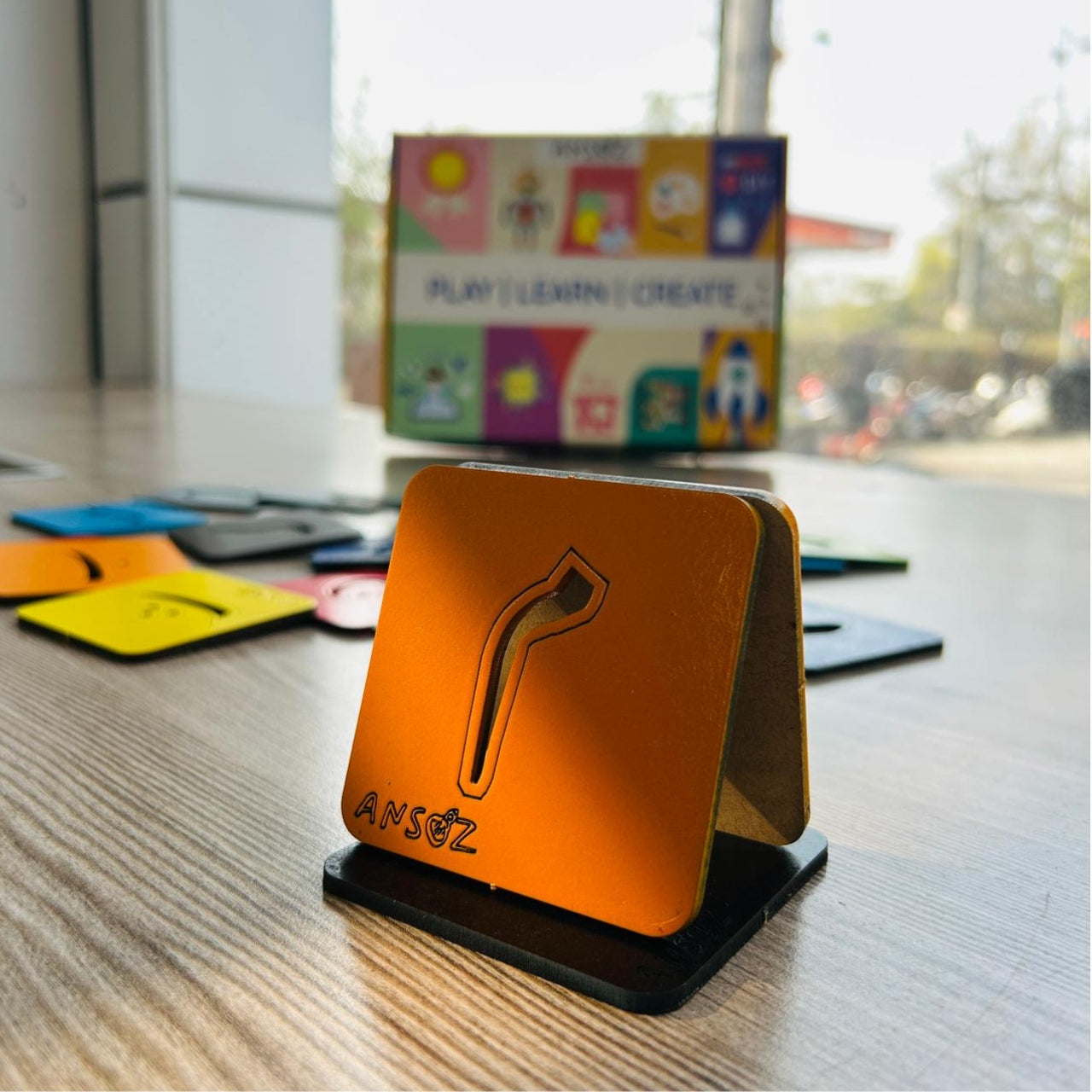 Urdu Alphabets Wooden Stencil Board for Kids | Interactive Learning Kit for Kids