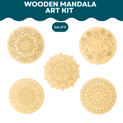 Mandala Art Wooden Kit