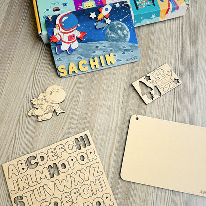 handmade diy name plate ideas​
