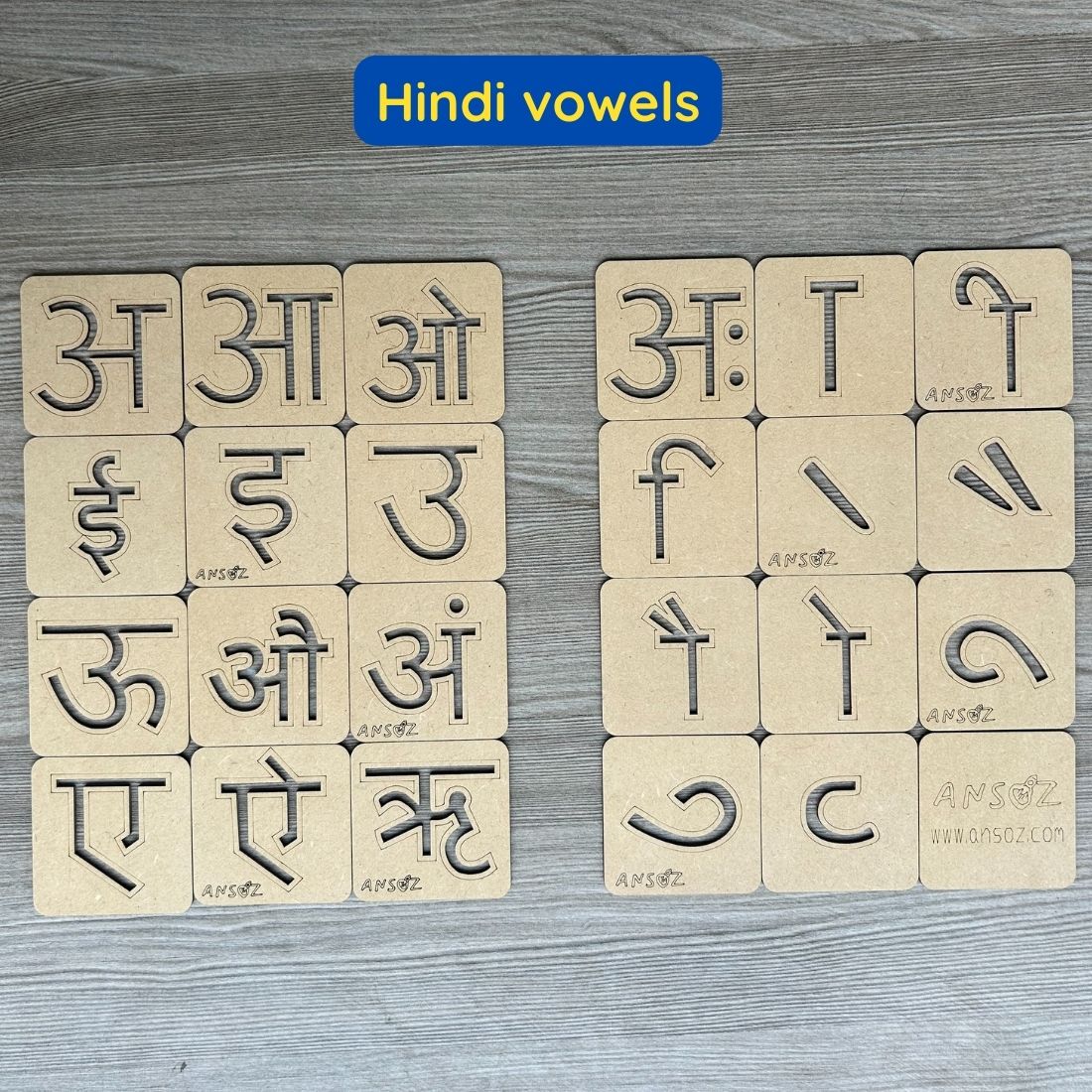 hindi vowels