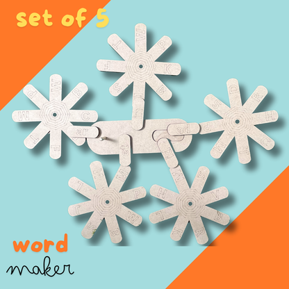 Wooden Rotary Word Making kit