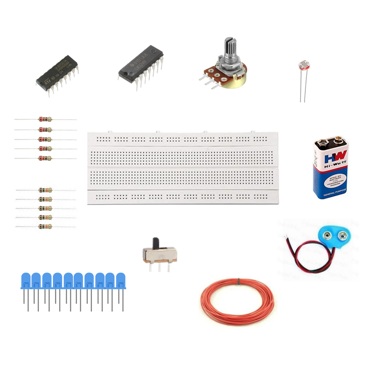 LDR-Based Night Lamp Activation System DIY Electronic Kit