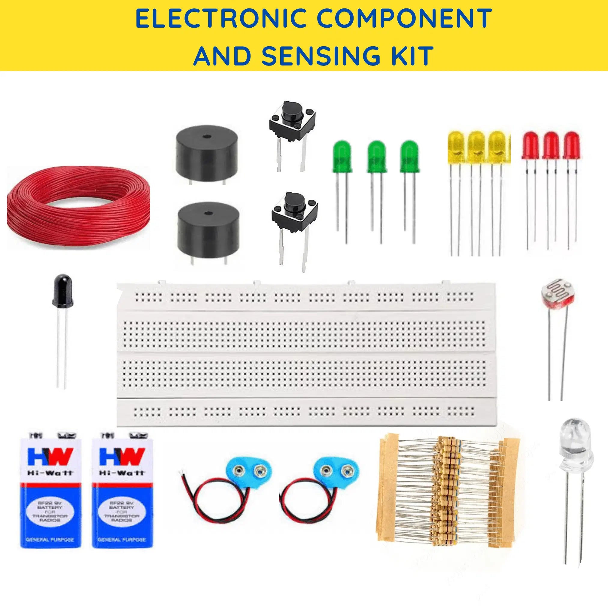 Basic Electronic Component Kit with Sensor Components for Projects – Ansoz