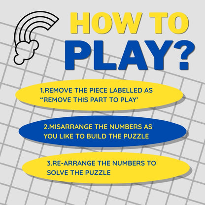 Learn Urdu language through number puzzle games through activity-based learning for kids in the house