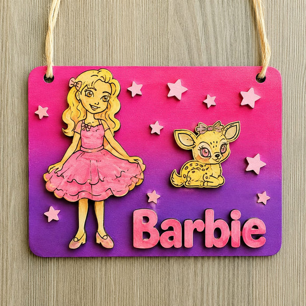 DIY Personalized Wooden Name Plate Kit for Girls 5+