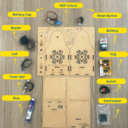Battery-Powered Alarm Timer DIY Electronic Kit | Ansoz