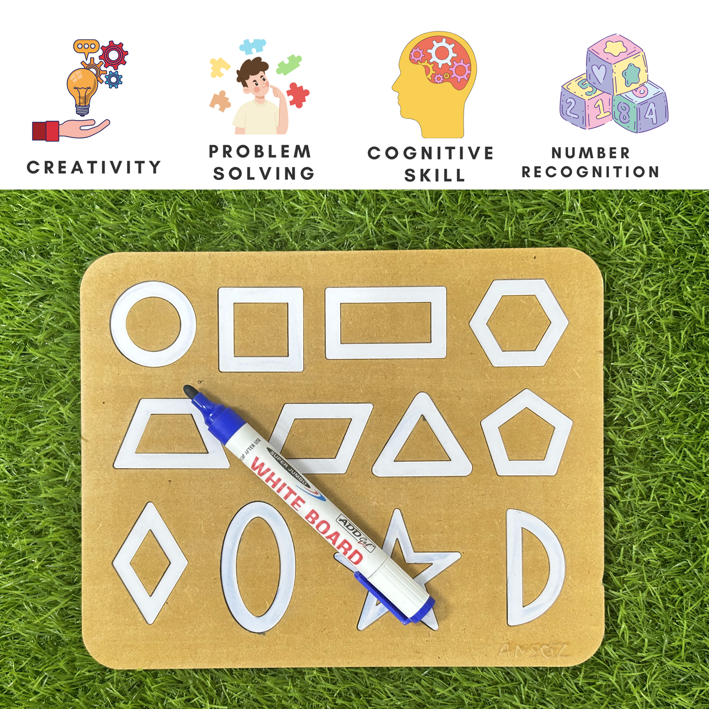 Shapes & Pattern Writing Practice Introductory Kit for Toddlers