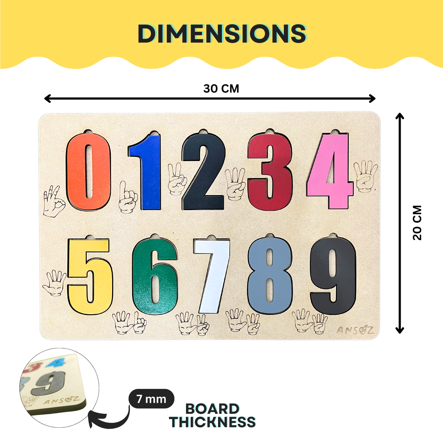 Wooden Number Puzzle