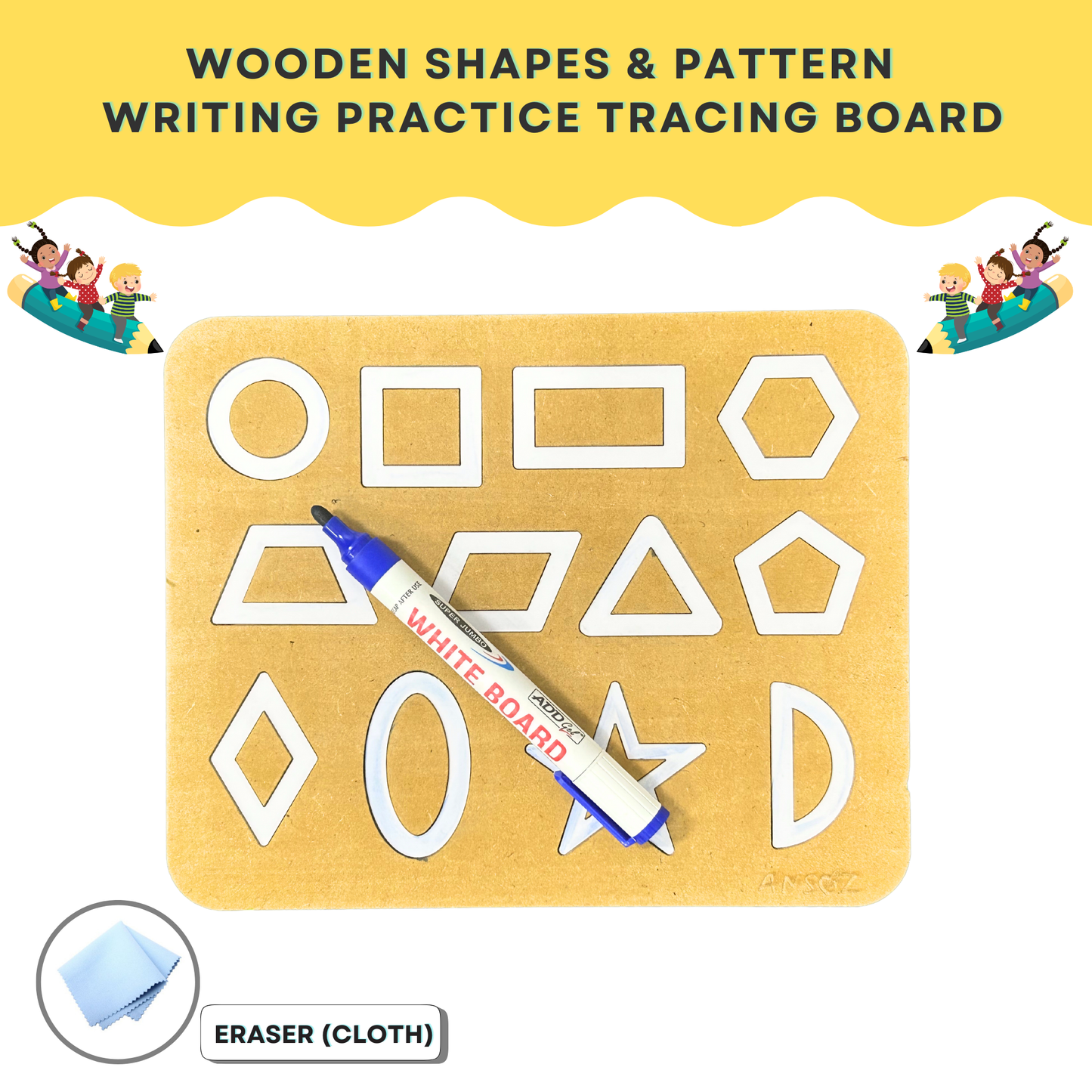 Shapes & Pattern Writing Practice Introductory Kit for Toddlers