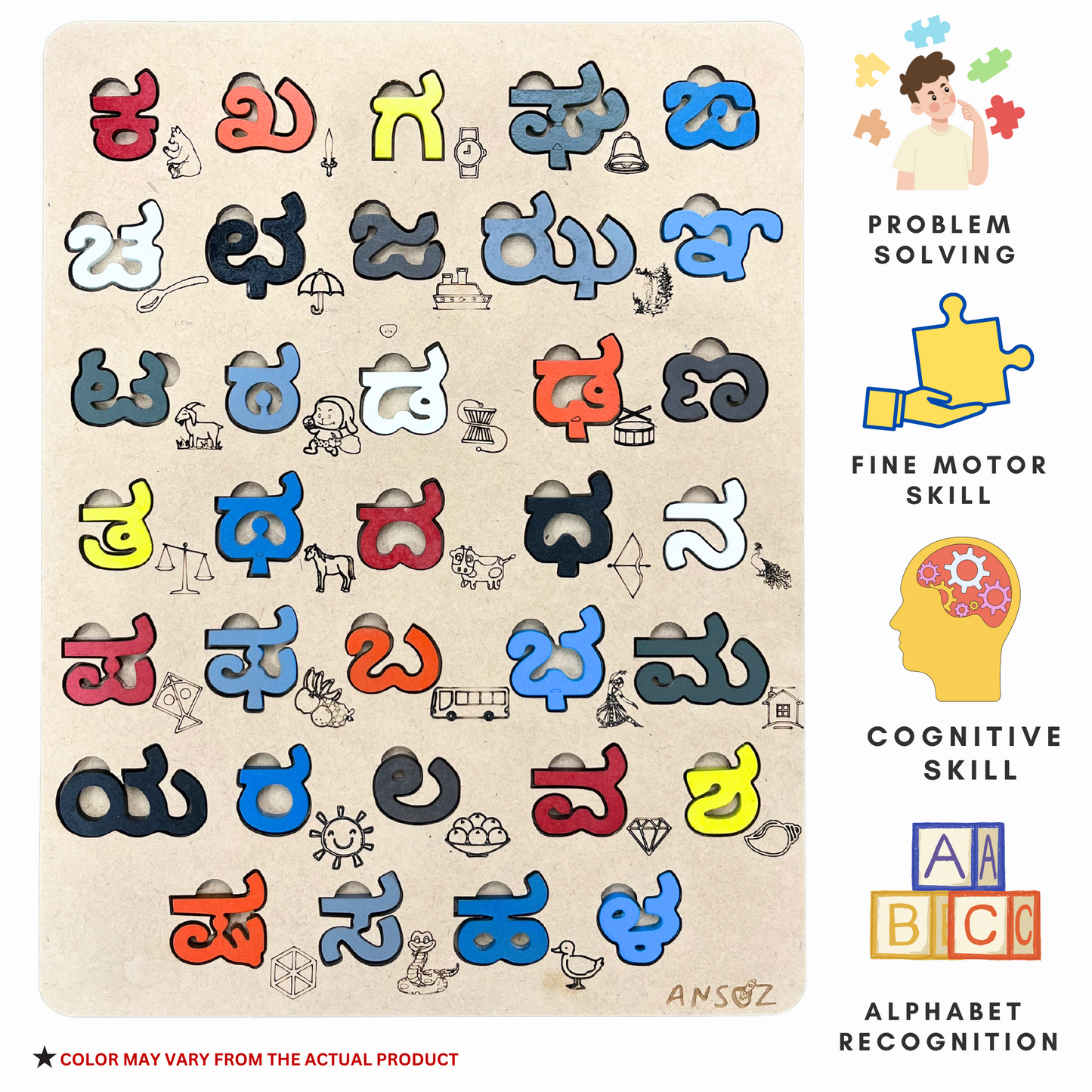 Educational Kannada Alphabet Toy